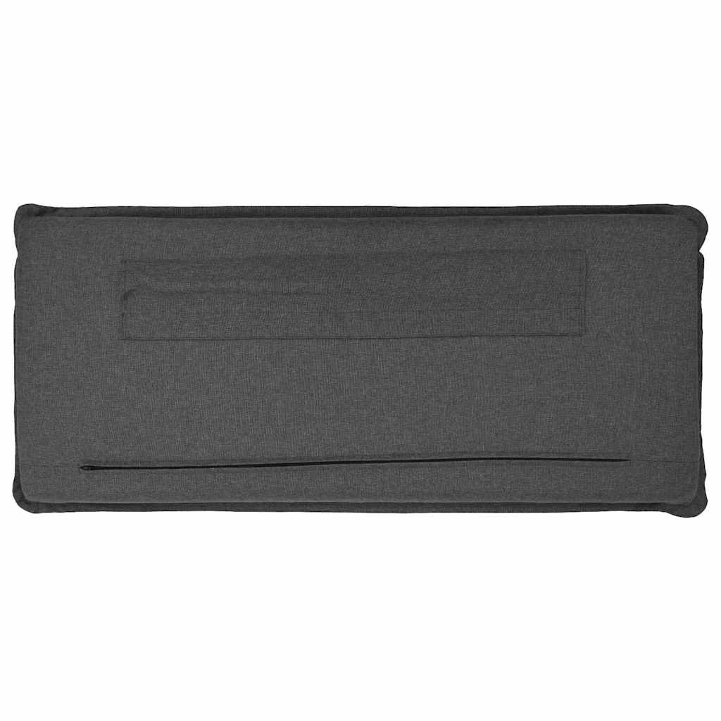 Tête de lit capitonnée Gris Naturel et Foncé 160 cm Pin massif - XIOS