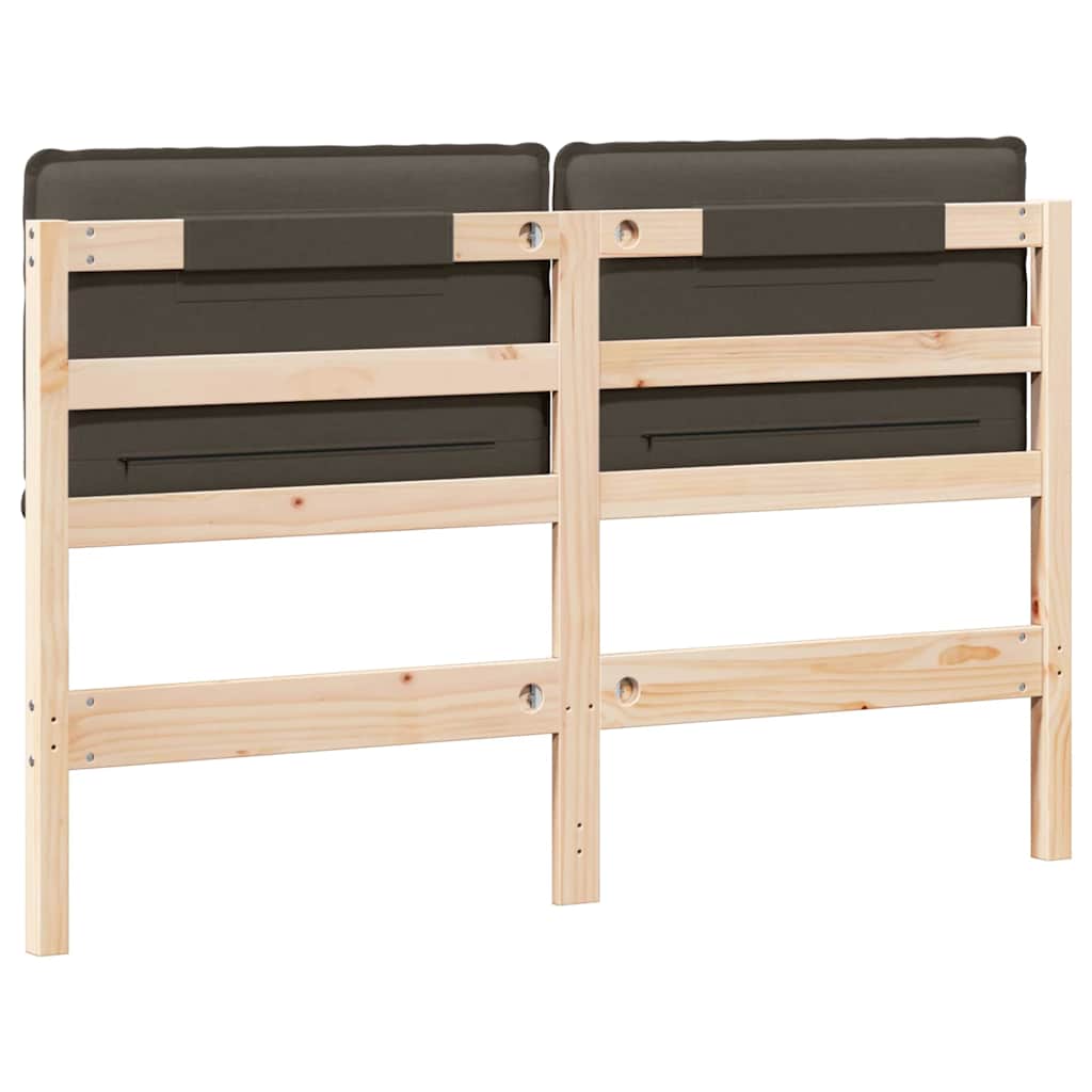Tête de lit capitonnée Gris Naturel et Clair 160 cm Pin massif - XIOS