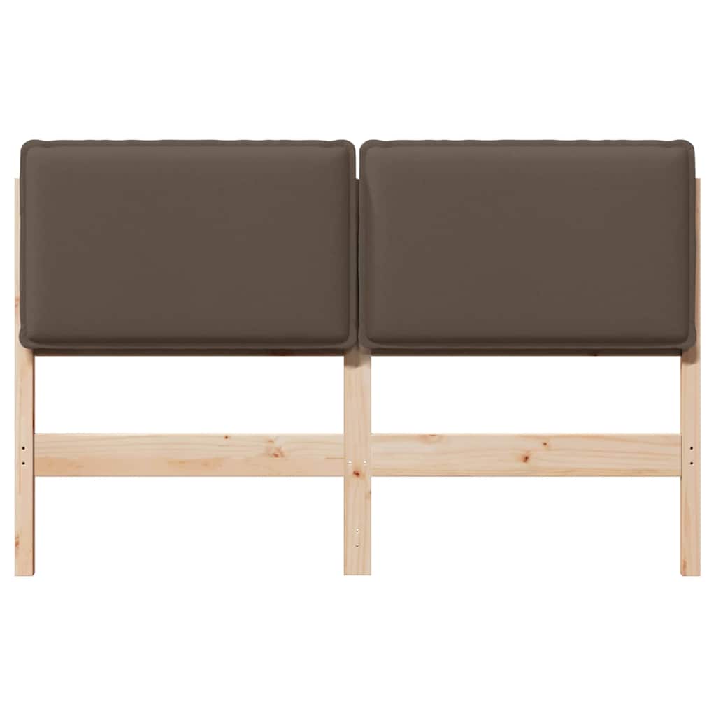 Tête de lit capitonnée Gris Naturel et Clair 150 cm Pin massif - XIOS