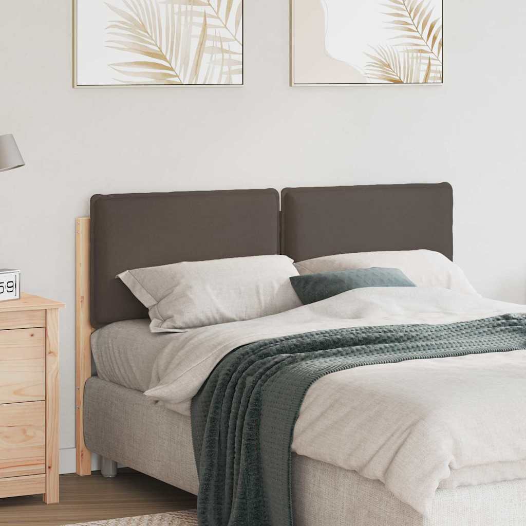 Tête de lit capitonnée Gris Naturel et Clair 140 cm Pin massif - XIOS