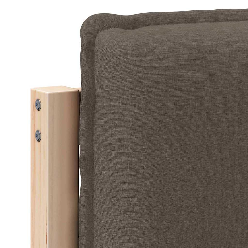 Tête de lit capitonnée Gris Naturel et Clair 135 cm Pin massif - XIOS
