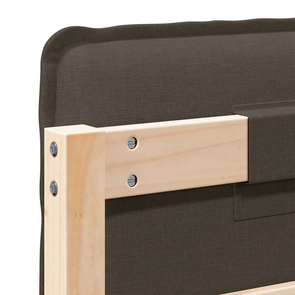 Tête de lit capitonnée Gris Naturel et Clair 135 cm Pin massif - XIOS