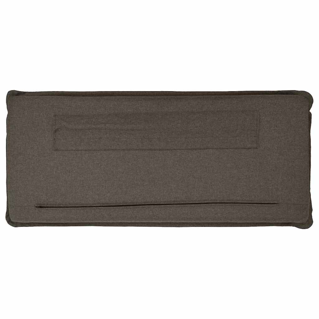 Tête de lit capitonnée Gris Naturel et Clair 120 cm Pin massif - XIOS