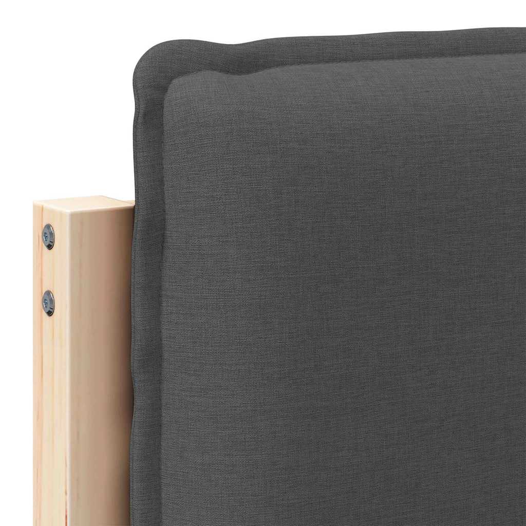 Tête de lit capitonnée Gris Naturel et Foncé 100 cm Pin massif - XIOS