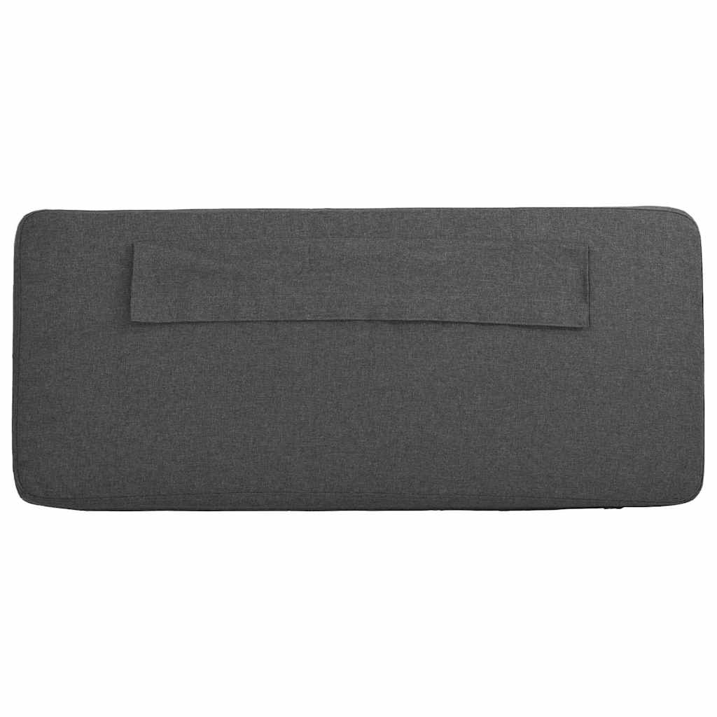 Tête de lit capitonnée Brun et gris foncé 200 cm Pin massif - XIOS