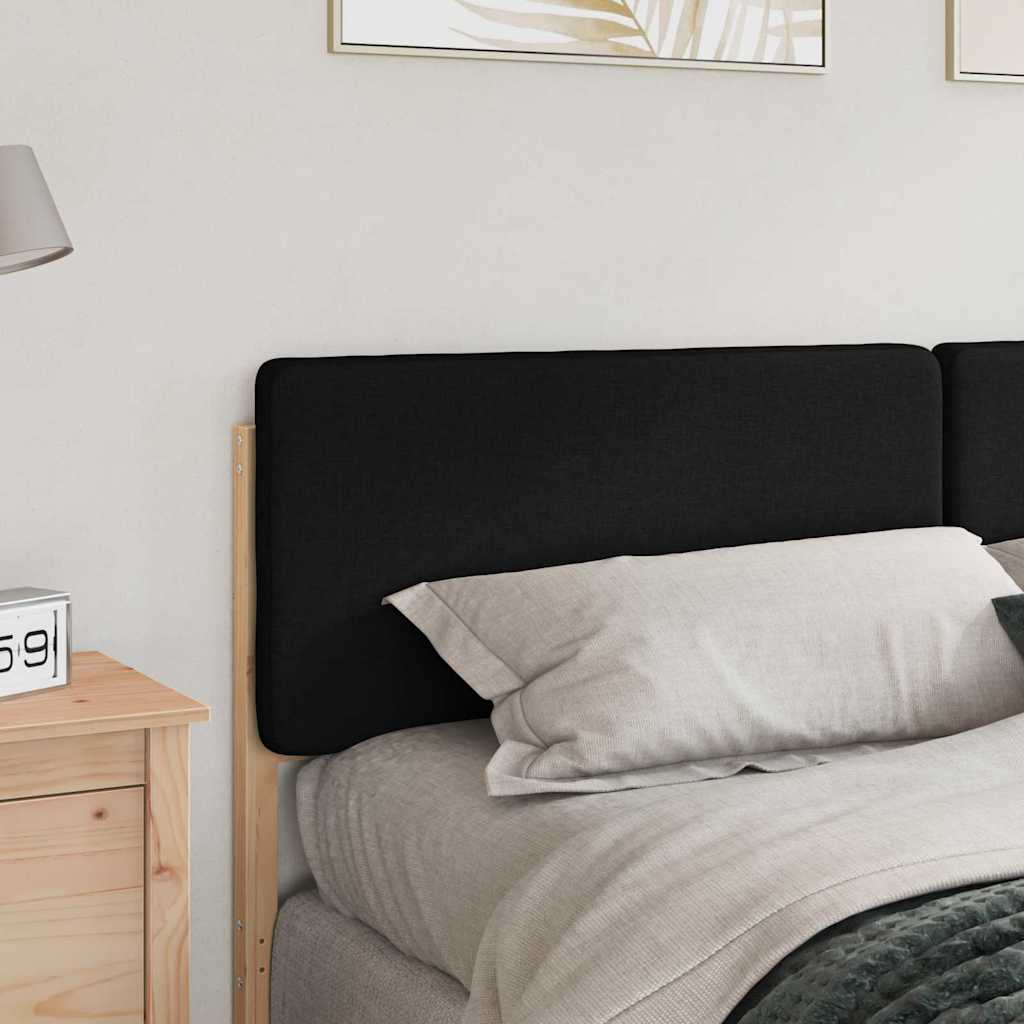 Tête de lit capitonnée Marron et Noir 200 cm Pin massif - XIOS