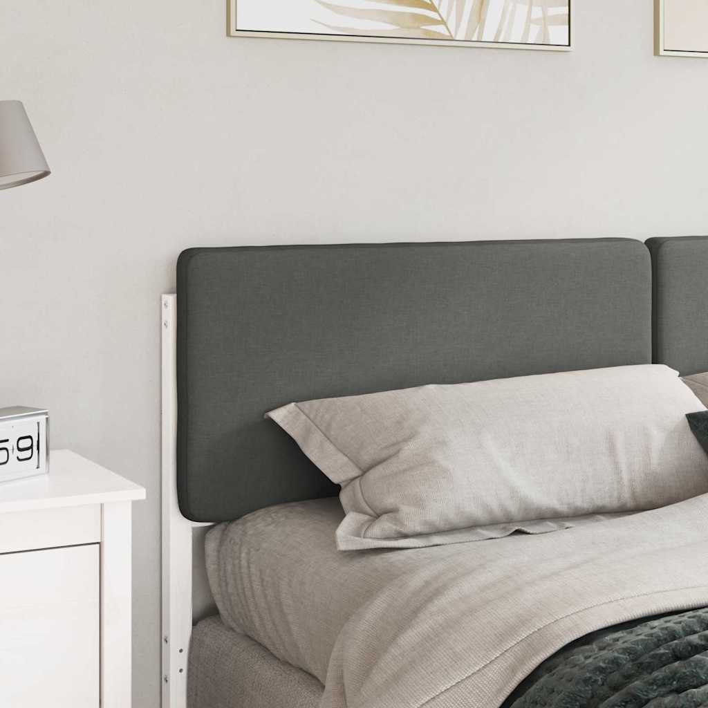 Tête de lit capitonnée Blanc et gris clair 200 cm Pin massif - XIOS