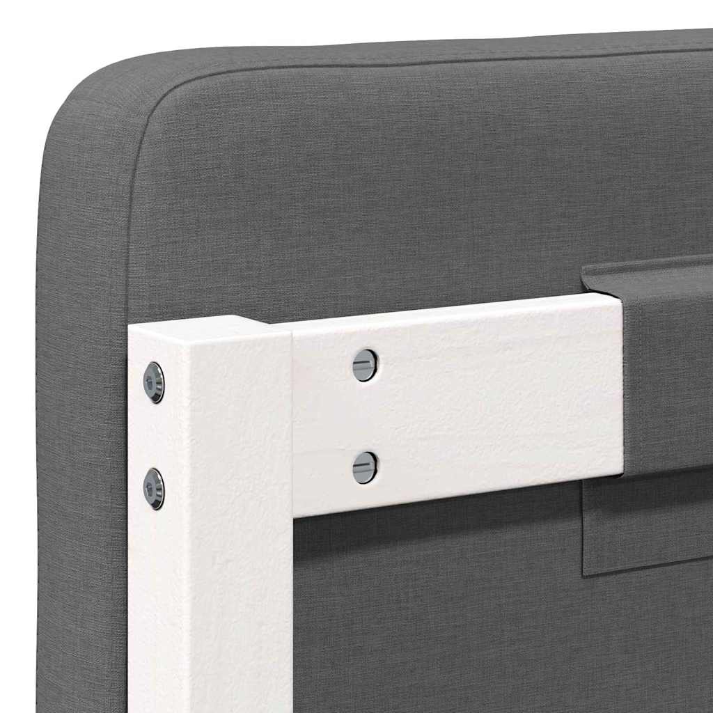 Tête de lit capitonnée Blanc et gris clair 160 cm Pin massif - XIOS