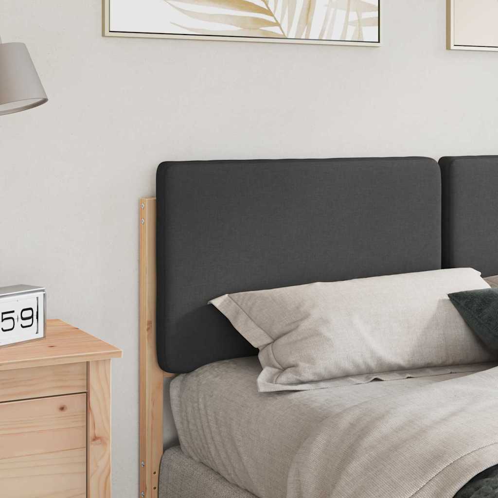 Tête de lit capitonnée Brun et gris foncé 140 cm Pin massif - XIOS