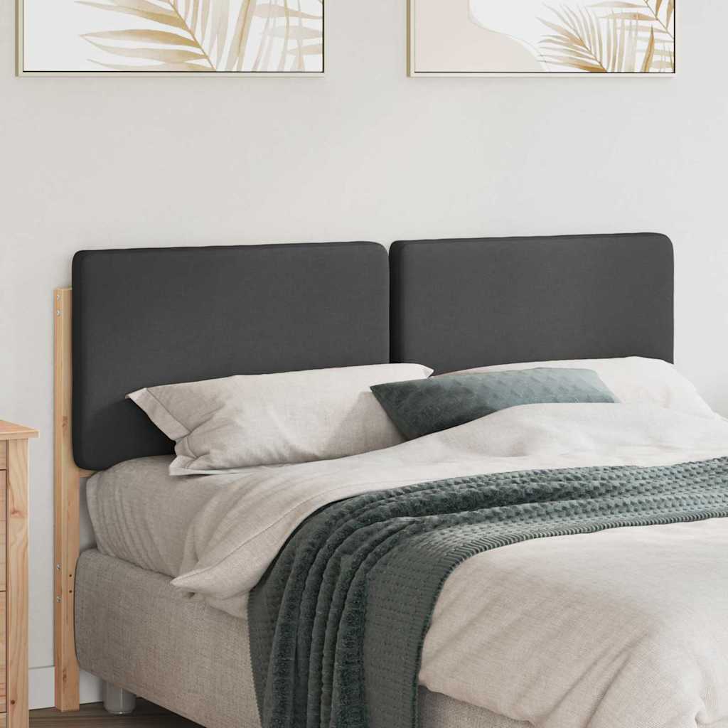 Tête de lit capitonnée Brun et gris foncé 135 cm Pin massif - XIOS