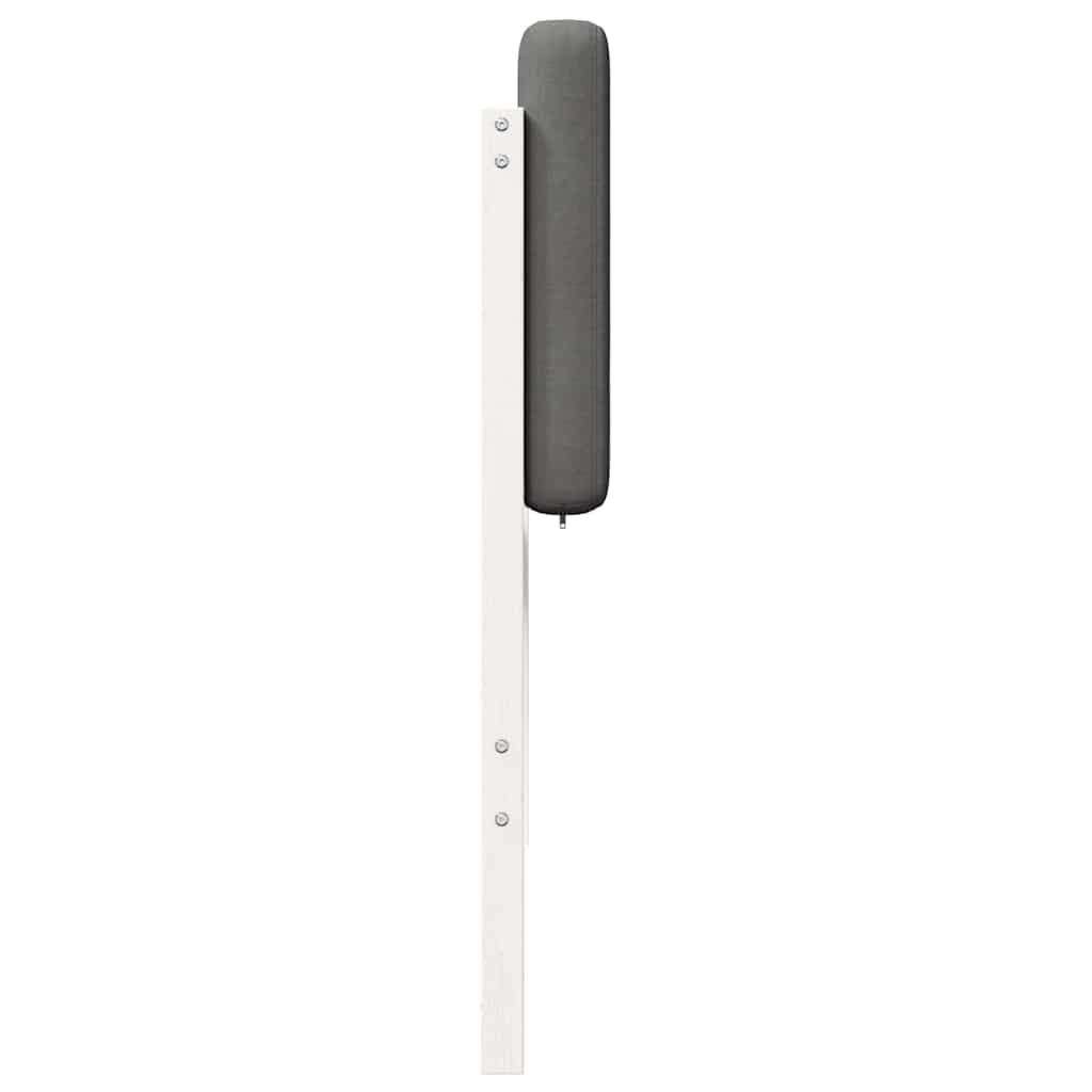 Tête de lit capitonnée Blanc et gris clair 100 cm Pin massif - XIOS