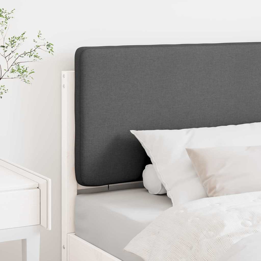Tête de lit capitonnée Blanc et gris clair 90 cm Pin massif - XIOS