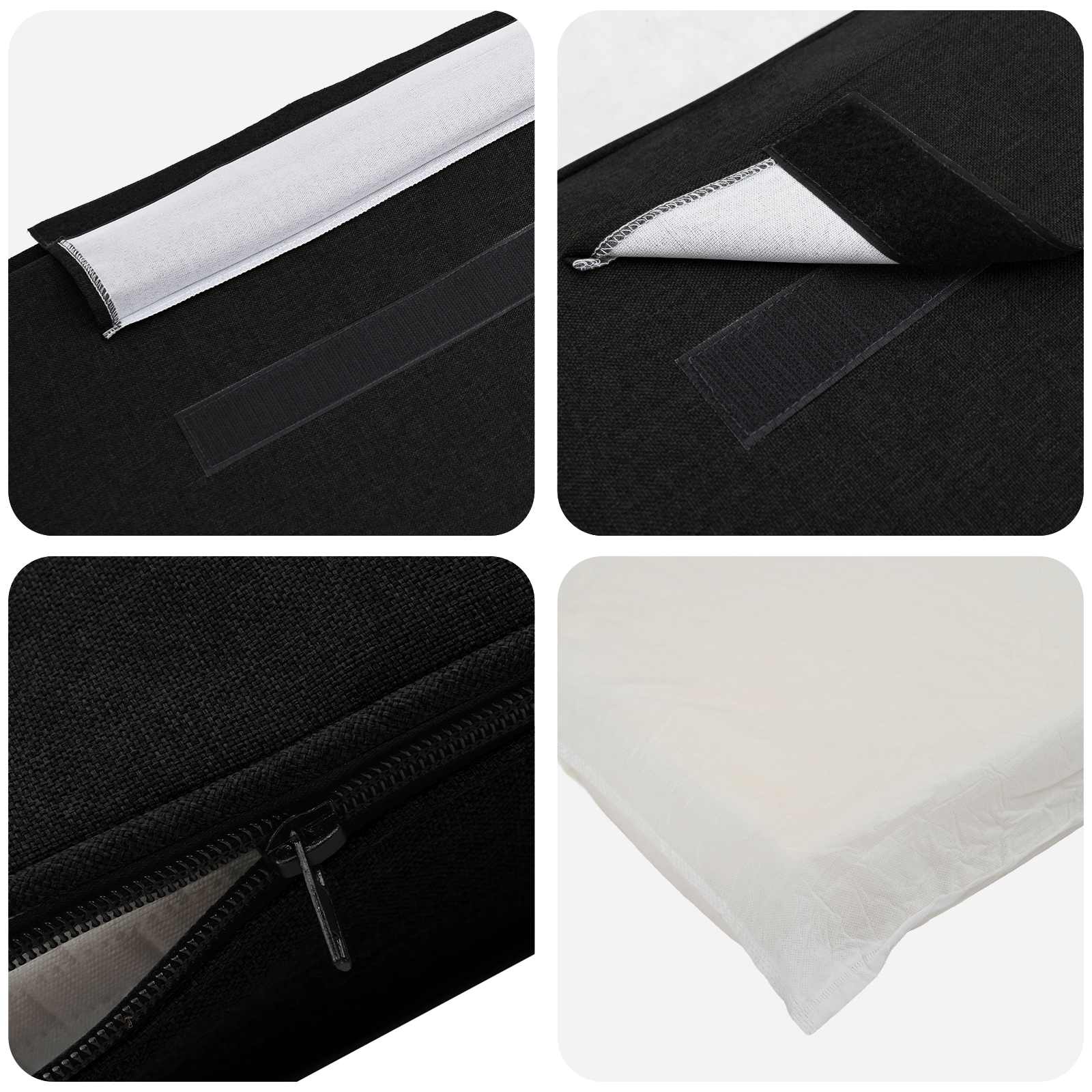 Tête de lit capitonnée Marron et Noir 120 cm Pin massif - XIOS