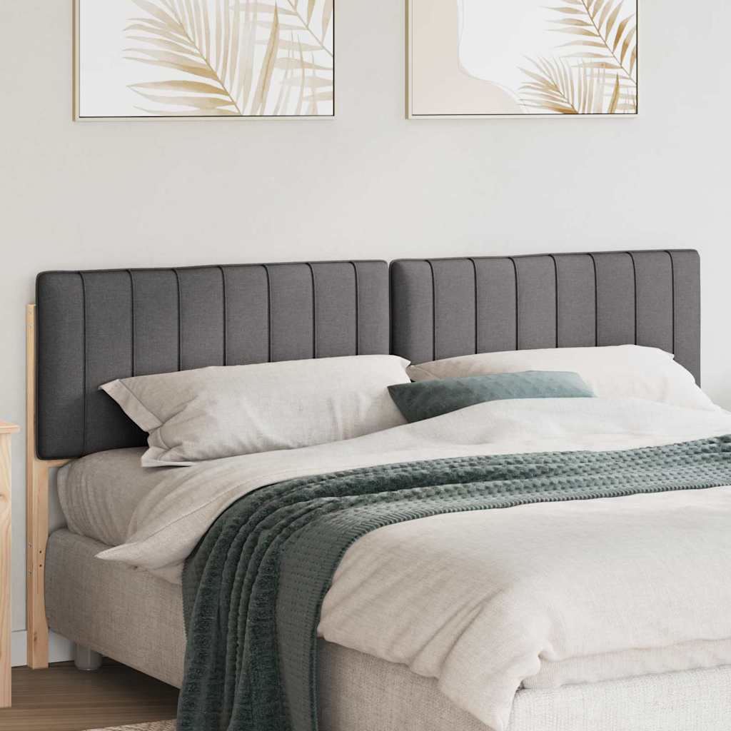 Tête de lit capitonnée Brun et gris foncé 180 cm Pin massif - XIOS