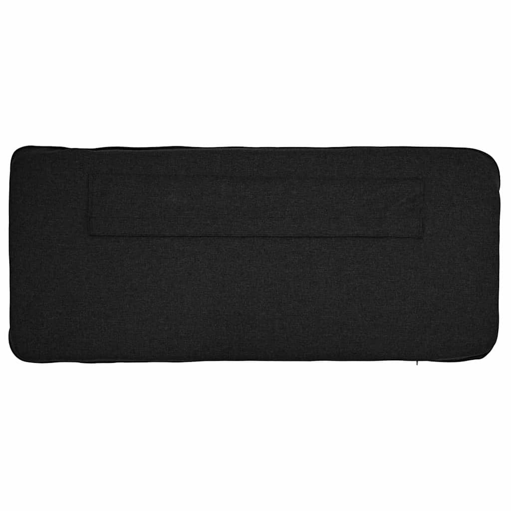 Tête de lit capitonnée Marron et Noir 140 cm Pin massif - XIOS