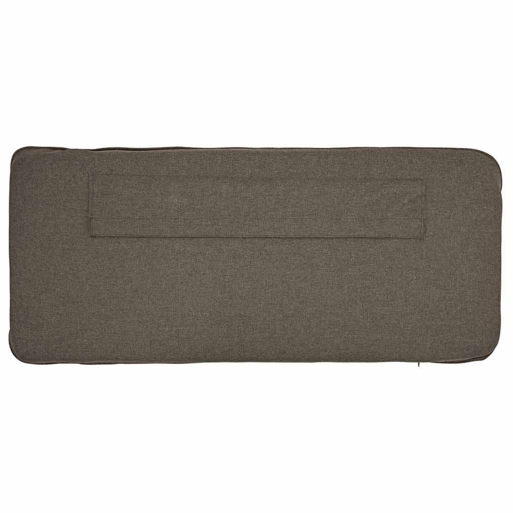 Tête de lit capitonnée Marron et Taupe 135 cm Pin massif - XIOS