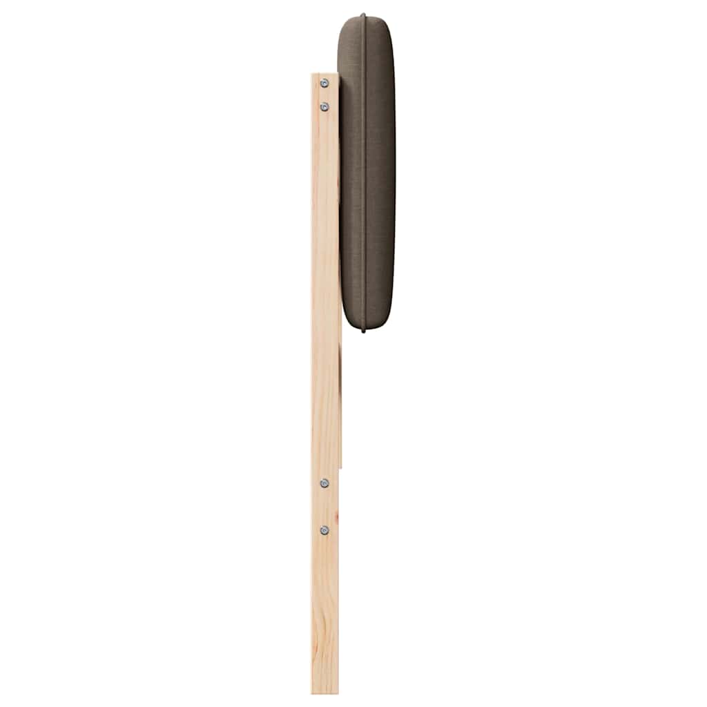 Tête de lit capitonnée Marron et Taupe 135 cm Pin massif - XIOS