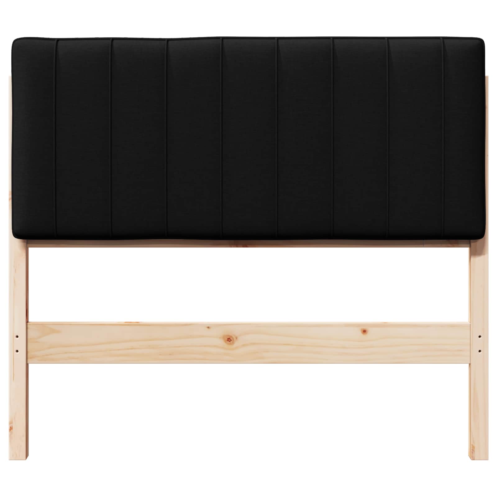 Tête de lit capitonnée Marron et Noir 100 cm Pin massif - XIOS