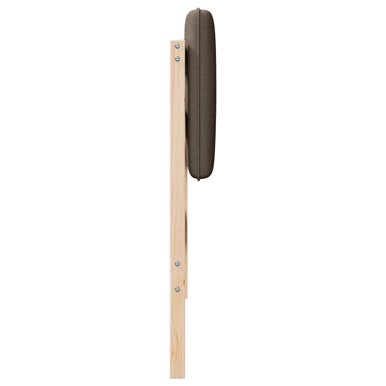 Tête de lit capitonnée Marron et Taupe 100 cm Pin massif - XIOS