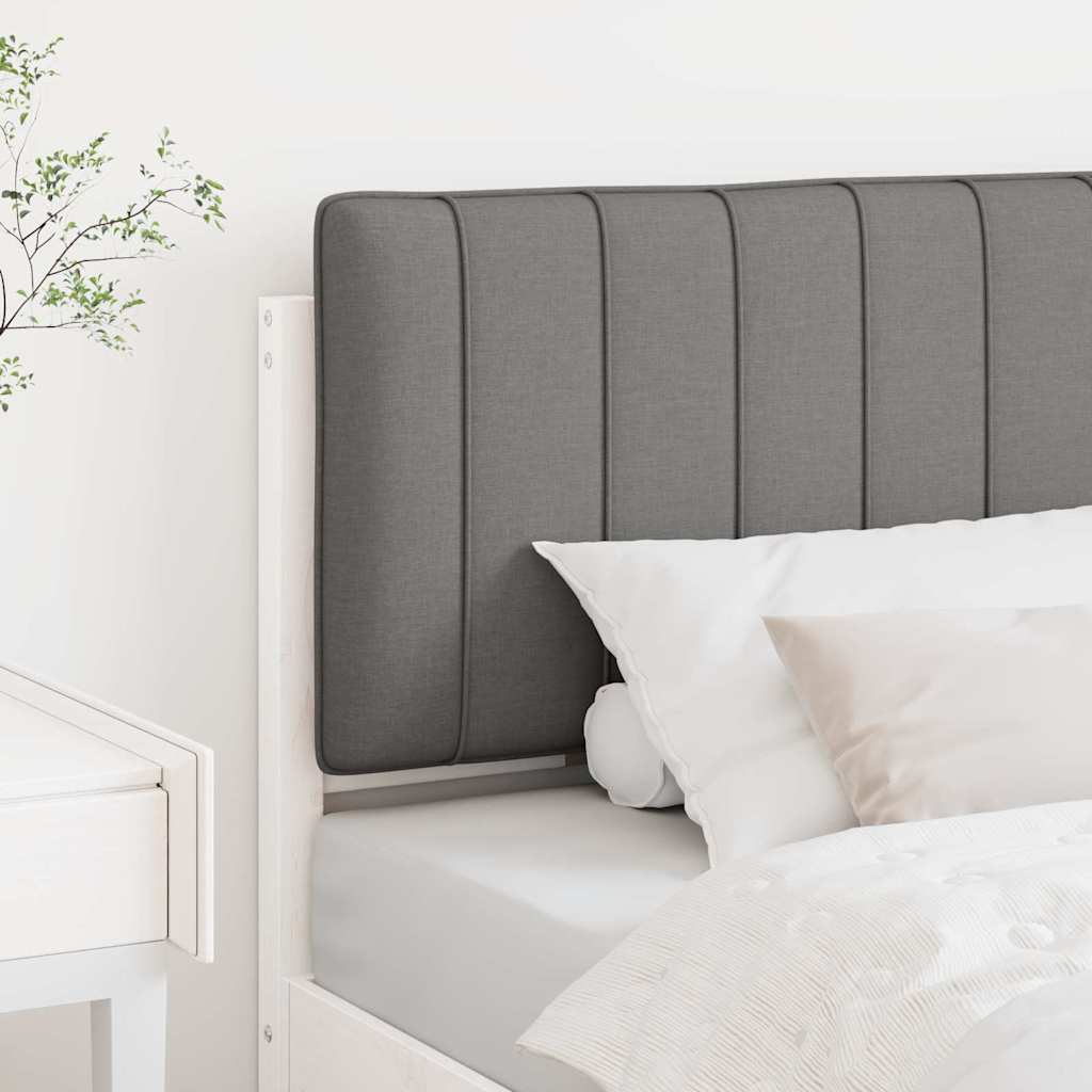 Tête de lit capitonnée Blanc et gris clair 90 cm Pin massif - XIOS
