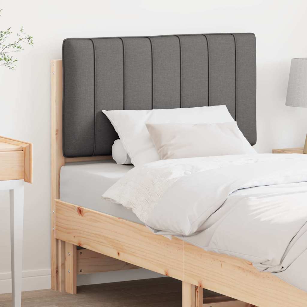 Tête de lit capitonnée Brun et gris foncé 80 cm Pin massif - XIOS