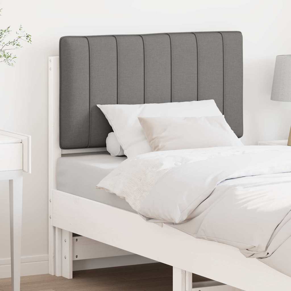 Tête de lit capitonnée Blanc et gris clair 75 cm Pin massif - XIOS