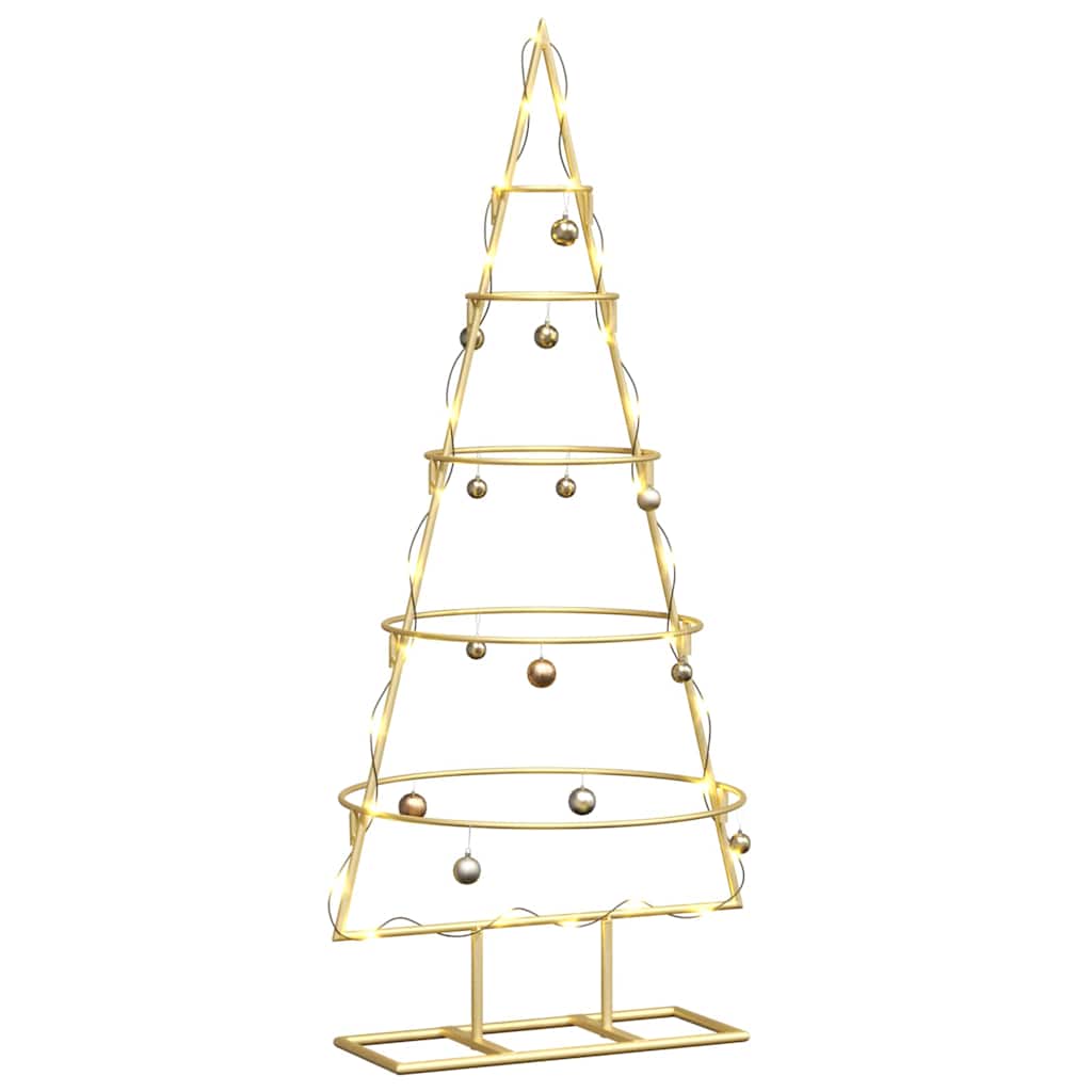 Arbre de Noël en métal Doré 90 cm Acier peint par poudre - XIOS