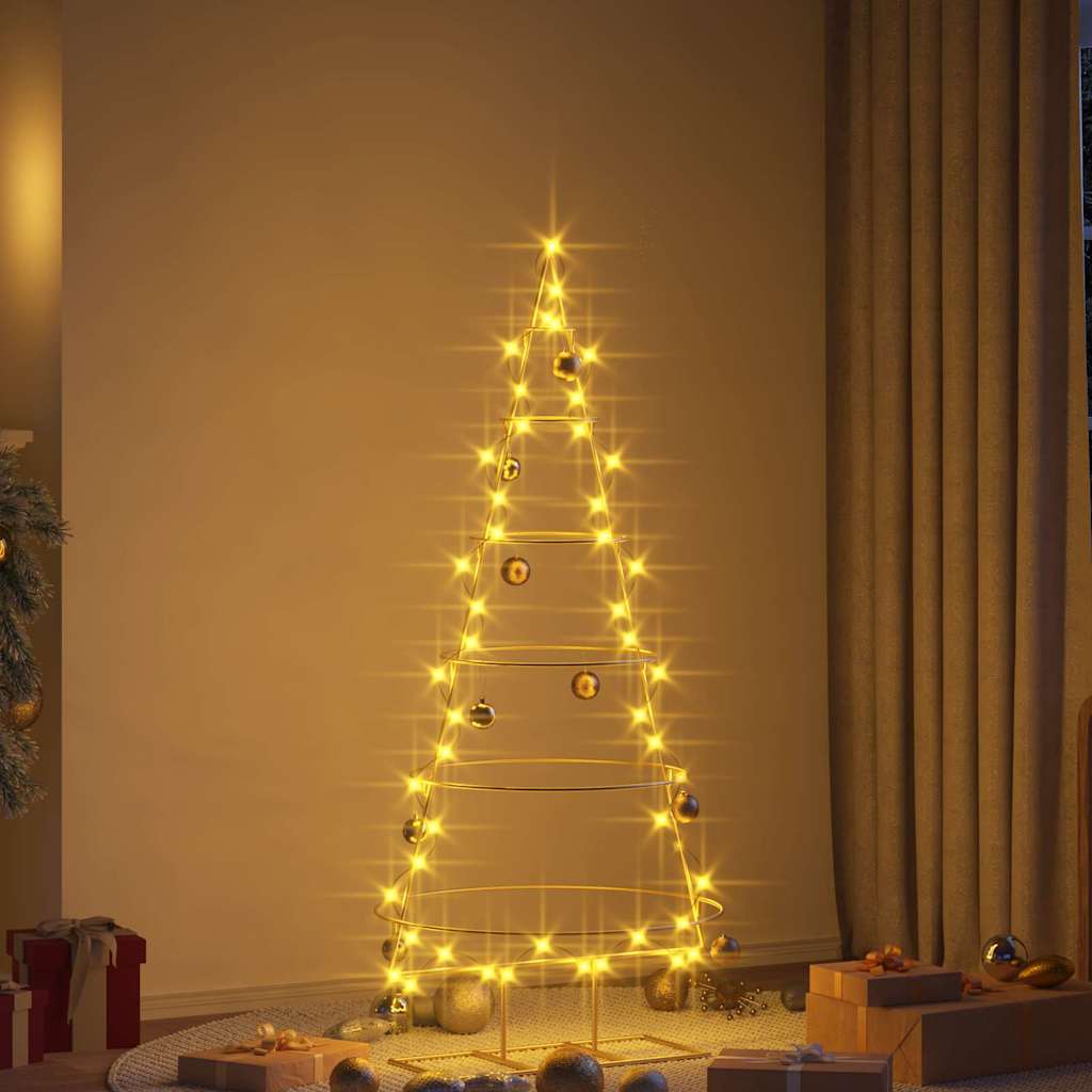 Arbre de Noël en métal Doré 150 cm Acier peint par poudre - XIOS