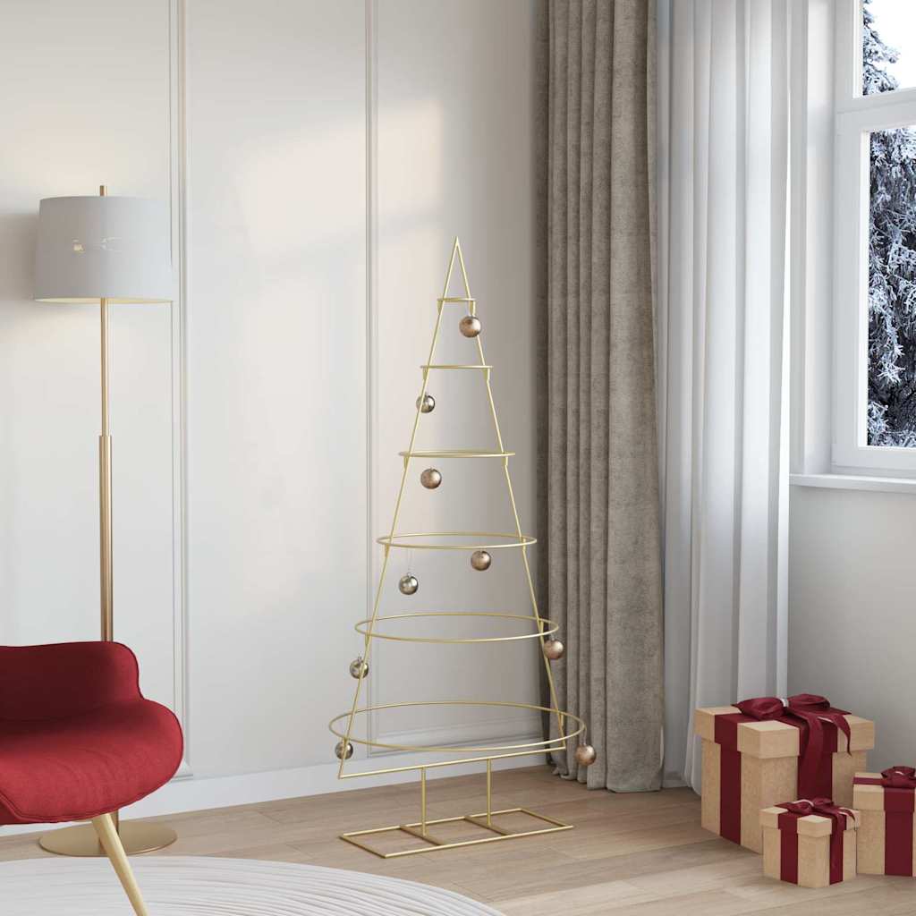 Arbre de Noël en métal Doré 150 cm Acier peint par poudre - XIOS