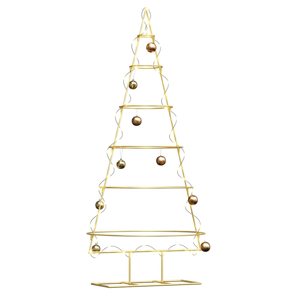 Arbre de Noël en métal Doré 150 cm Acier peint par poudre - XIOS