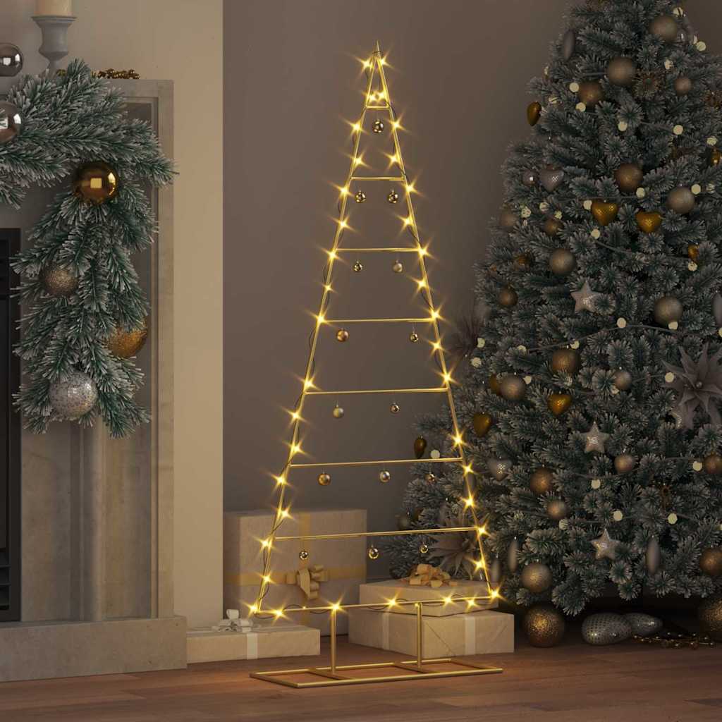 Arbre de Noël en métal Doré 125 cm Acier peint par poudre - XIOS