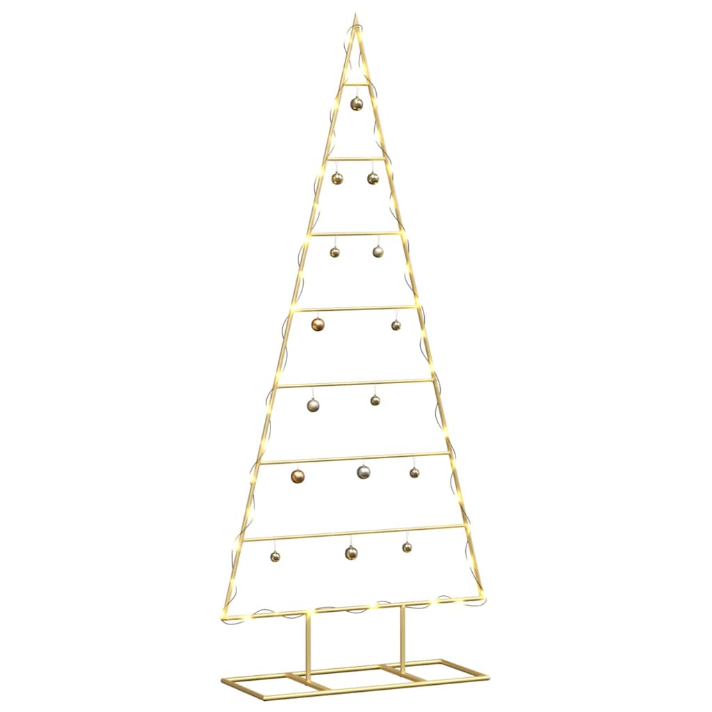 Arbre de Noël en métal Doré 125 cm Acier peint par poudre - XIOS