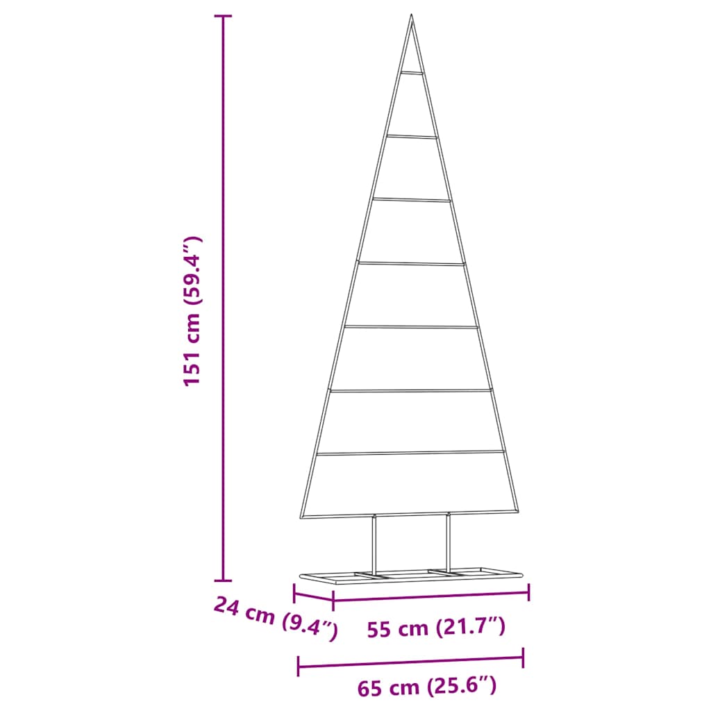 Arbre de Noël en métal Doré 150 cm Acier peint par poudre - XIOS
