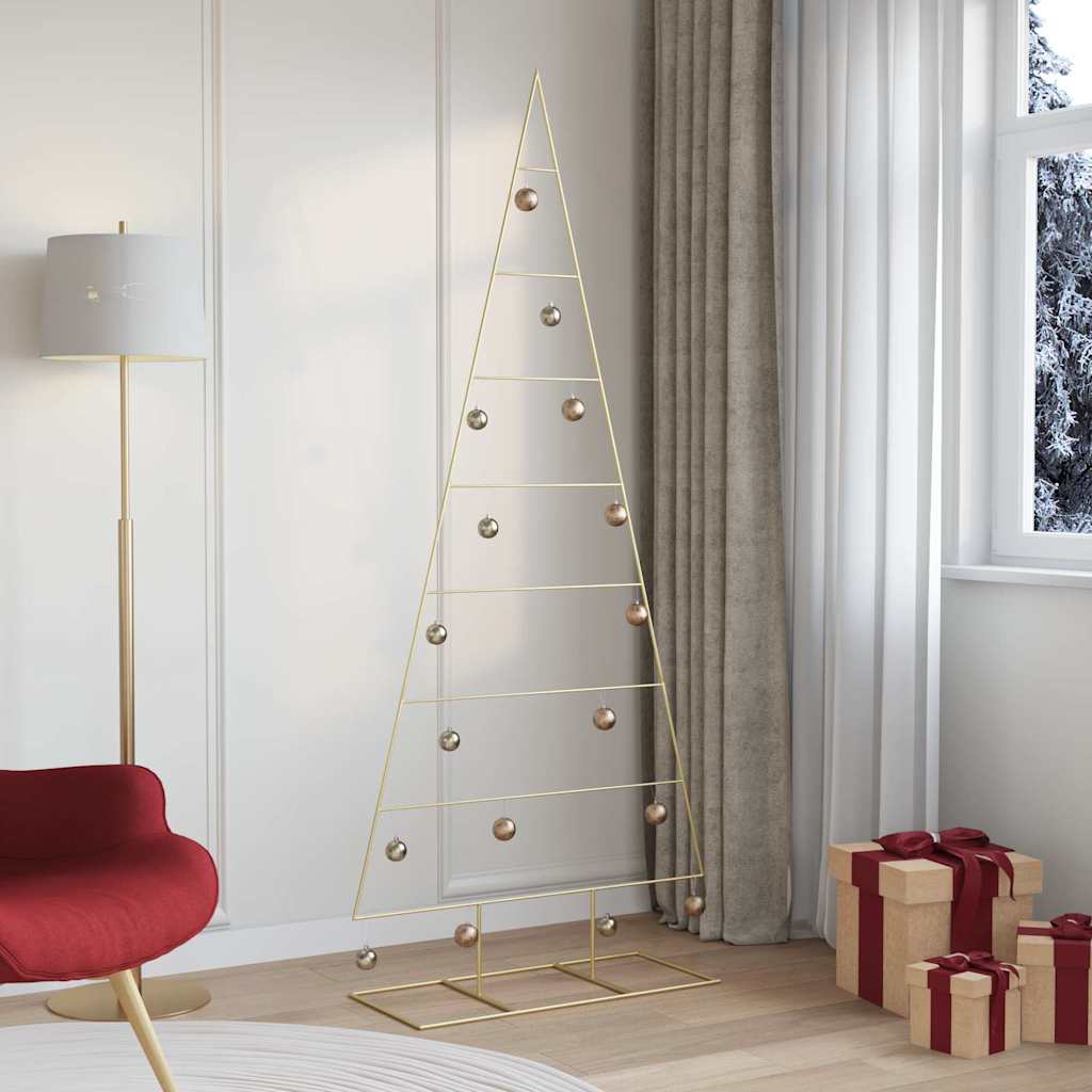 Arbre de Noël en métal Doré 210 cm Acier peint par poudre - XIOS