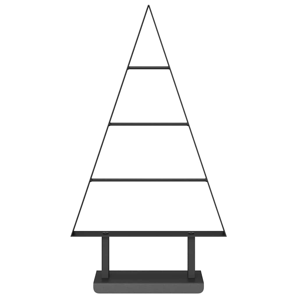 Arbre de Noël en métal avec support Noir 60 cm Acier - XIOS