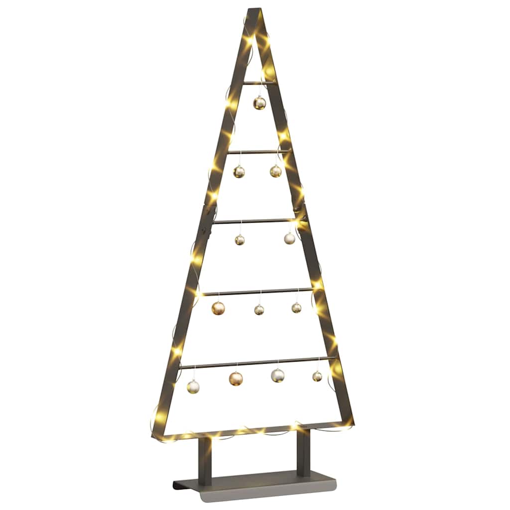 Arbre de Noël en métal avec support Noir 90 cm Acier - XIOS