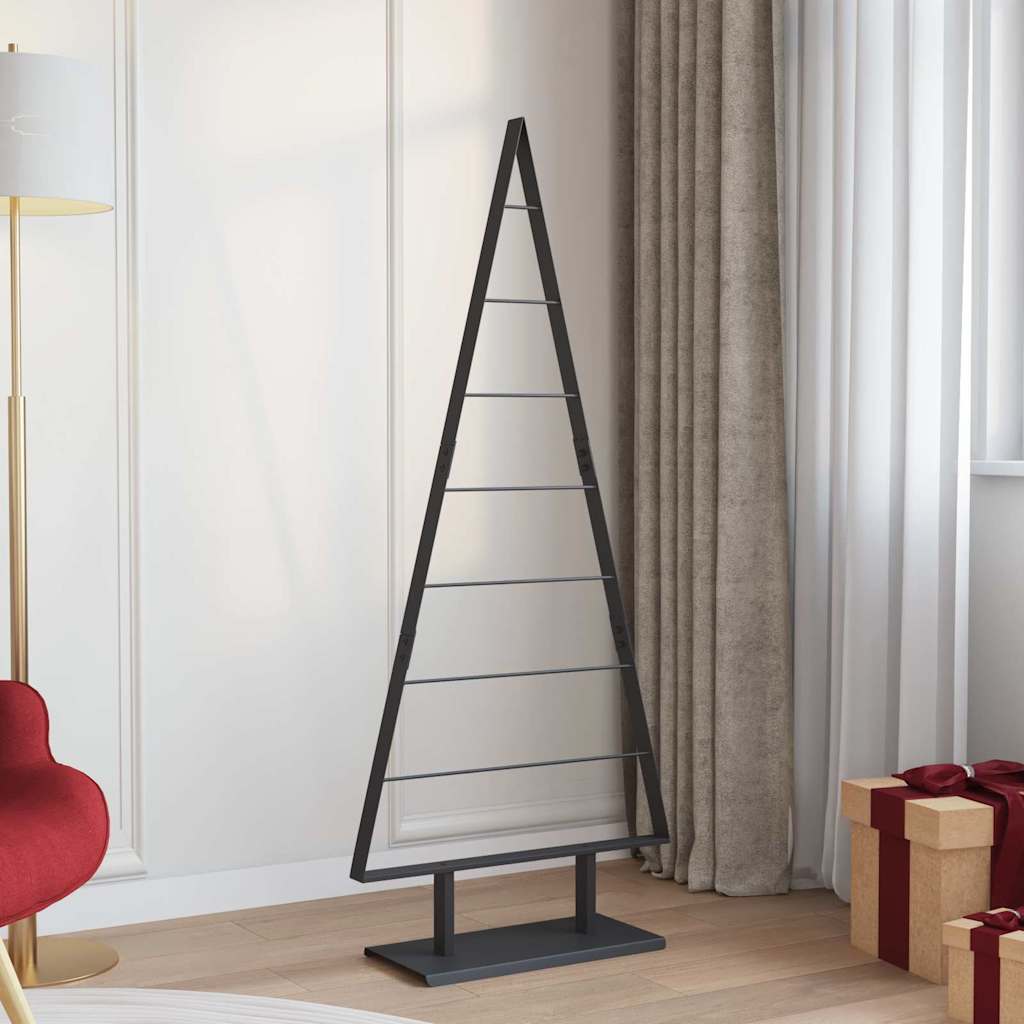 Arbre de Noël en métal avec support Noir 150 cm Acier - XIOS