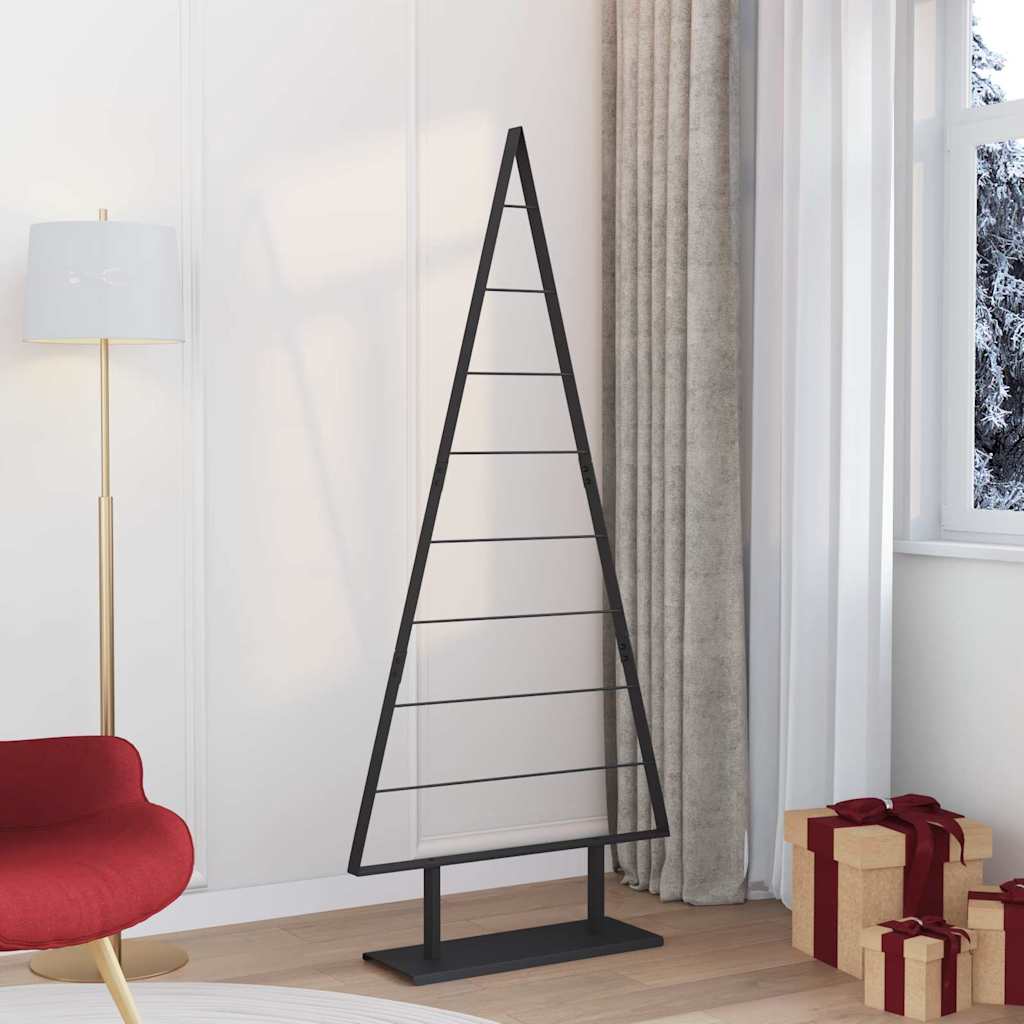 Arbre de Noël en métal avec support Noir 180 cm Acier - XIOS