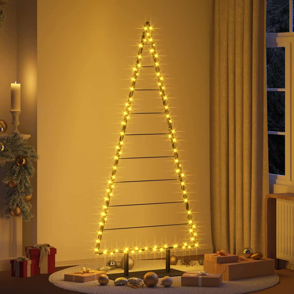 Arbre de Noël en métal avec support Noir 210 cm Acier - XIOS