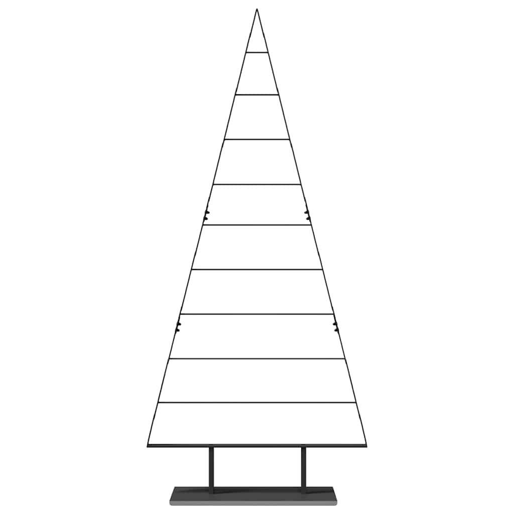 Arbre de Noël en métal avec support Noir 210 cm Acier - XIOS