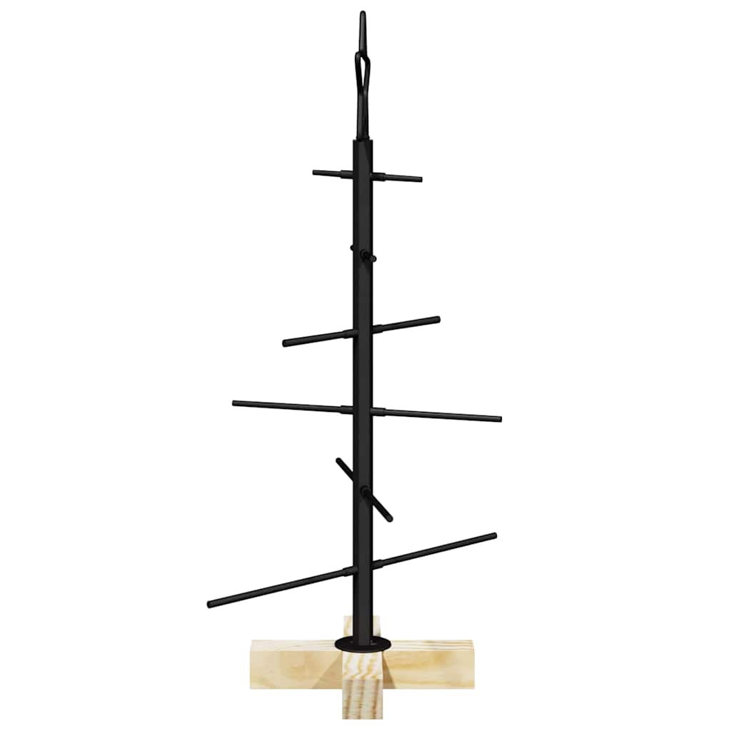 Arbre de Noël en métal Noir 60 cm Acier peint par poudre - XIOS