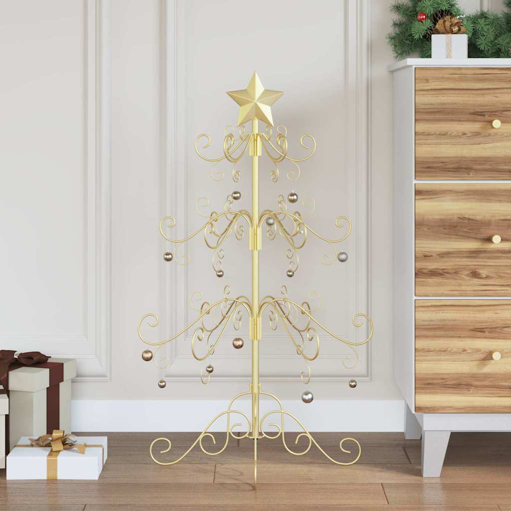 Arbre de Noël en métal Doré 90 cm Acier peint par poudre - XIOS