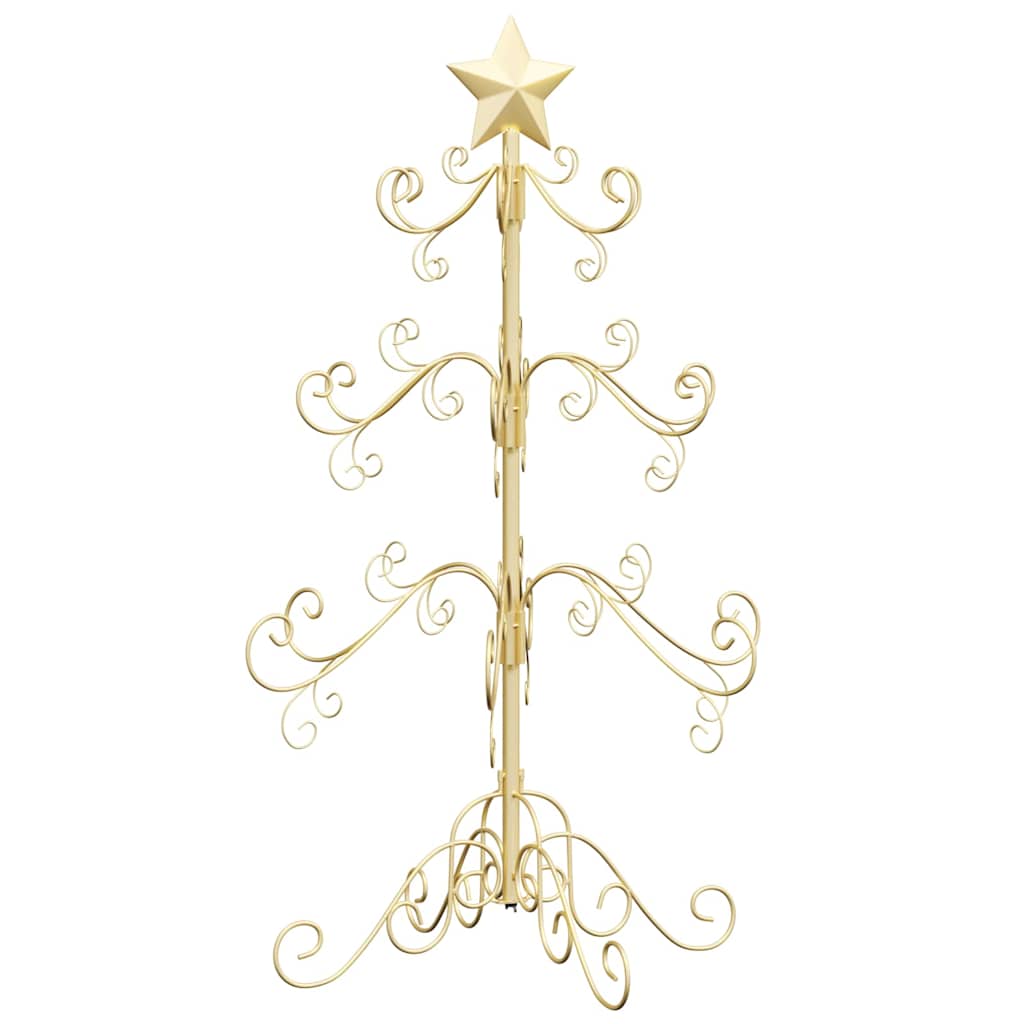 Arbre de Noël en métal Doré 90 cm Acier peint par poudre - XIOS