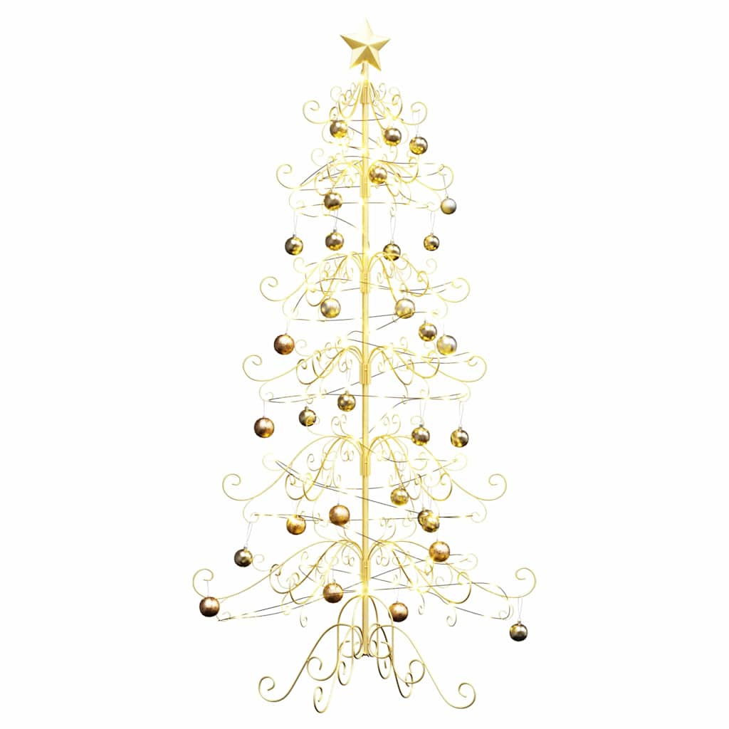 Arbre de Noël en métal Doré 180 cm Acier peint par poudre - XIOS
