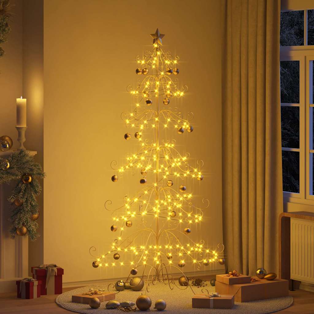 Arbre de Noël en métal Doré 215 cm Acier peint par poudre - XIOS