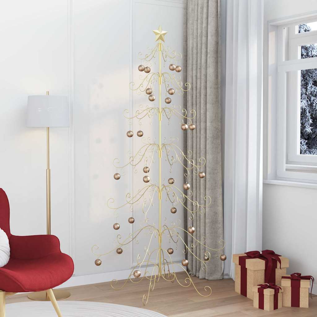 Arbre de Noël en métal Doré 215 cm Acier peint par poudre - XIOS
