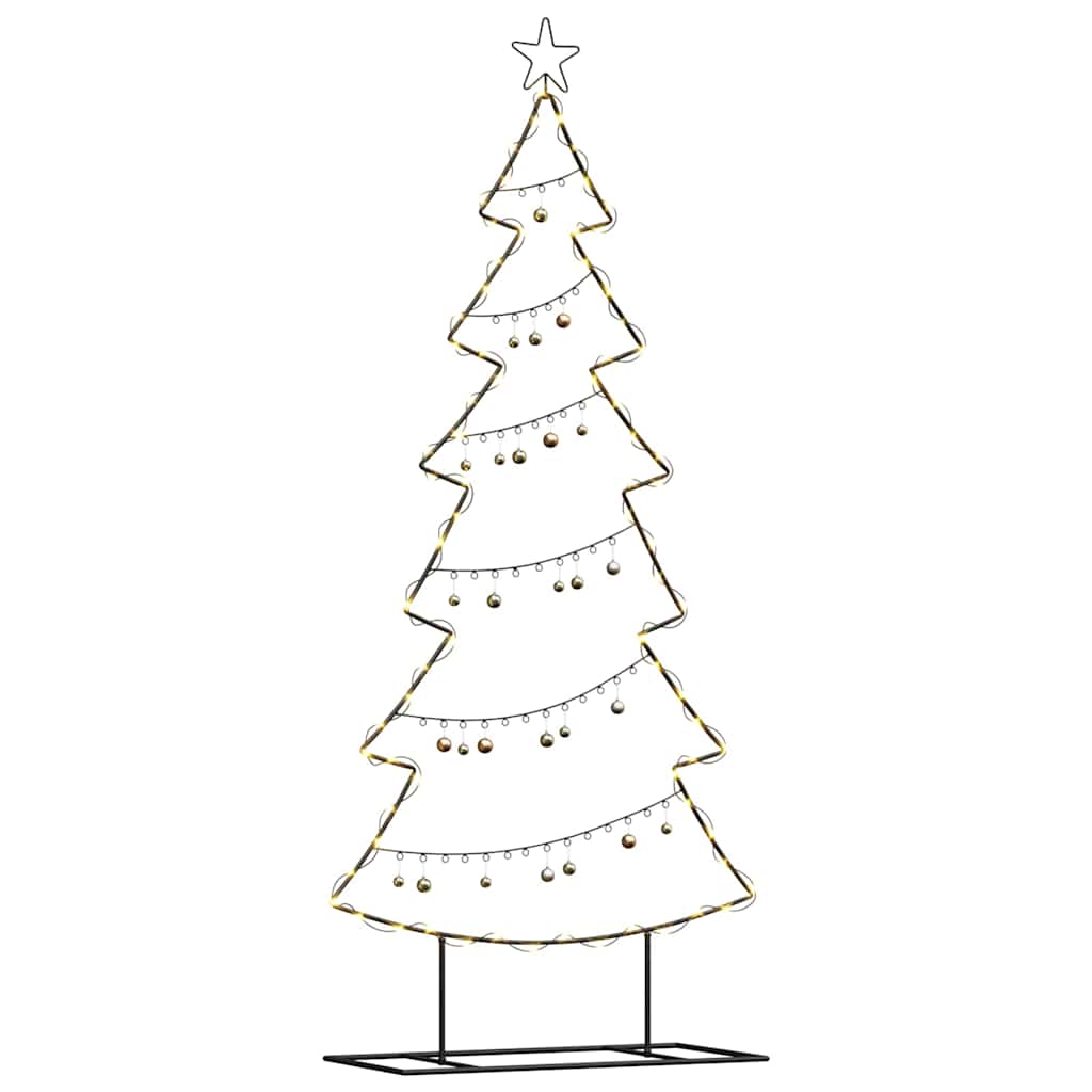 Arbre de Noël en métal avec support Noir 180 cm Acier - XIOS