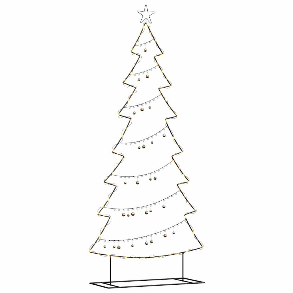 Arbre de Noël en métal avec support Noir 210 cm Acier - XIOS