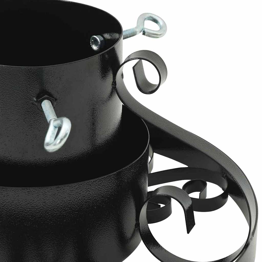 Pied de Sapin de Noël Noir 40 x 40 x 21 cm Acier - XIOS