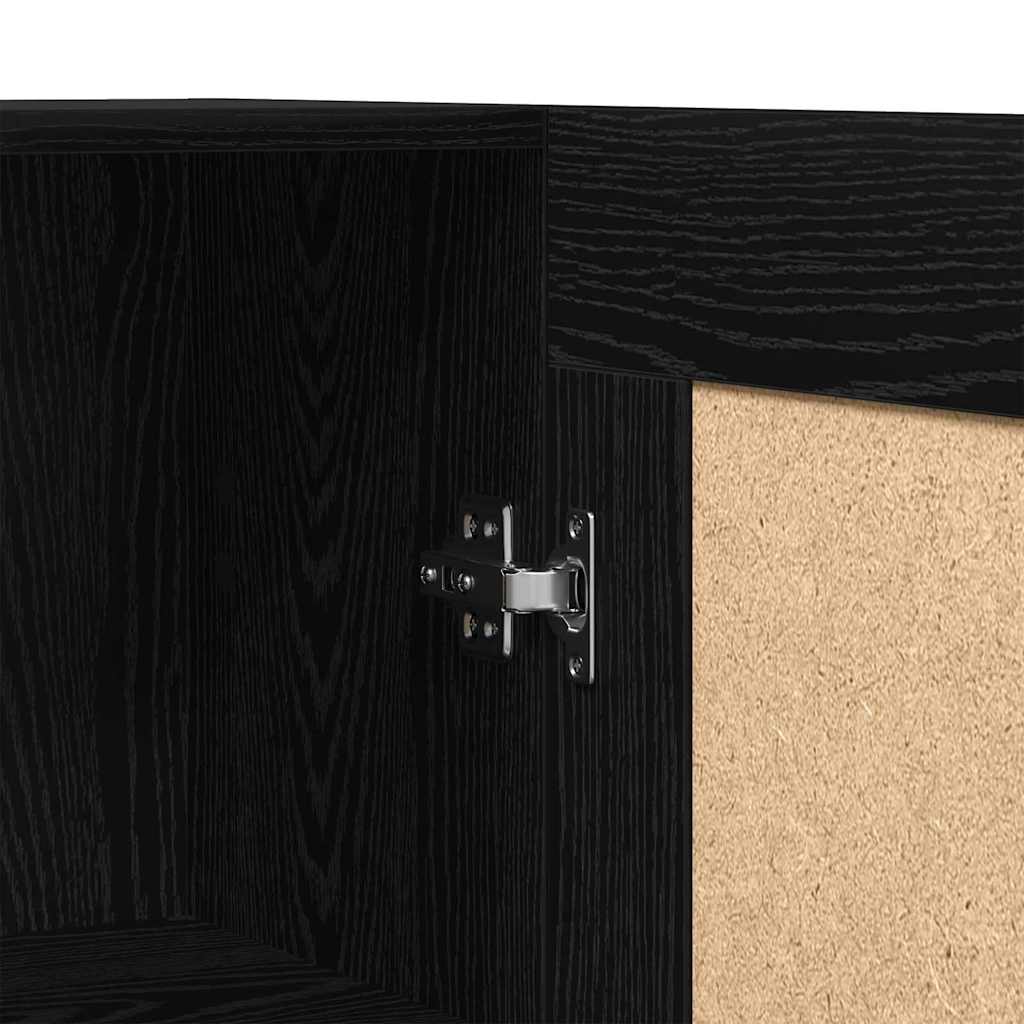Bibliothèque Chêne noir 82.5 x 30.5 x 185 cm Bois d'ingénierie - XIOS